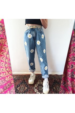 New style high waisted cow pants HF1914-01-03