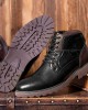 Men Retro British Style High  top Slip Resistant Side  zip Martin Boots