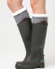 Unisex Winter Plus Velvet Knitting Knee Ankle Calf Warmer Pads Wool Warm Boots Deco Skirt Tube Socks